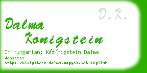 dalma konigstein business card